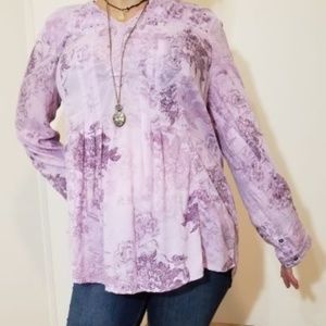 Vintage America Blues Purple Floral